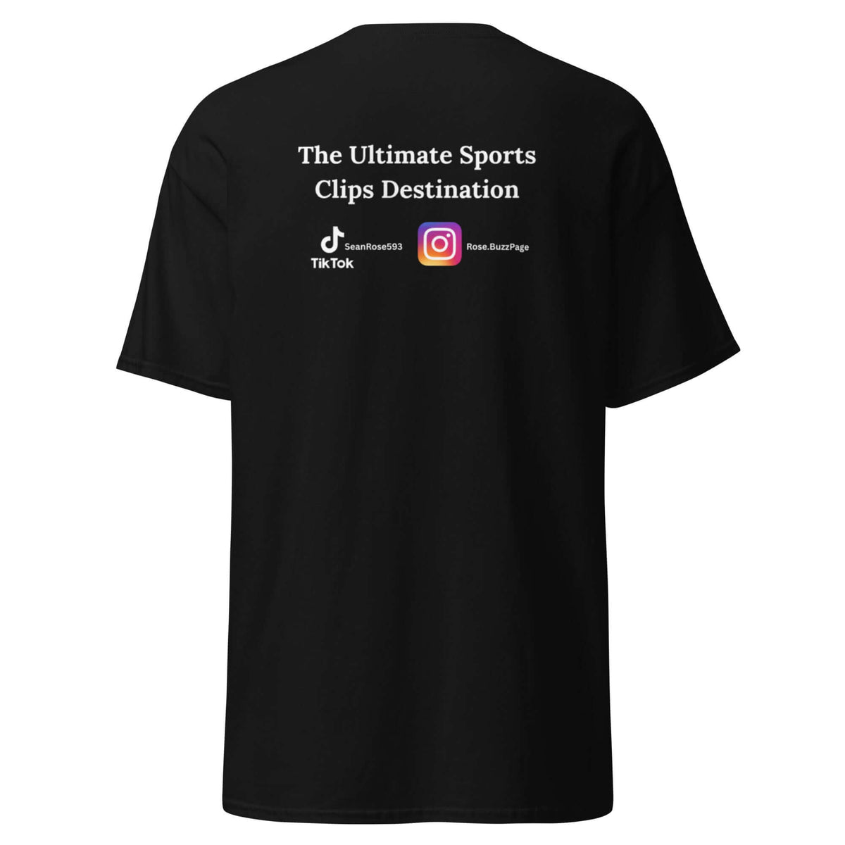 Unisex classic tee back view