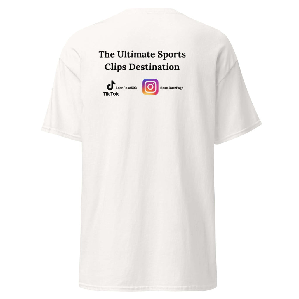 Unisex classic tee back view