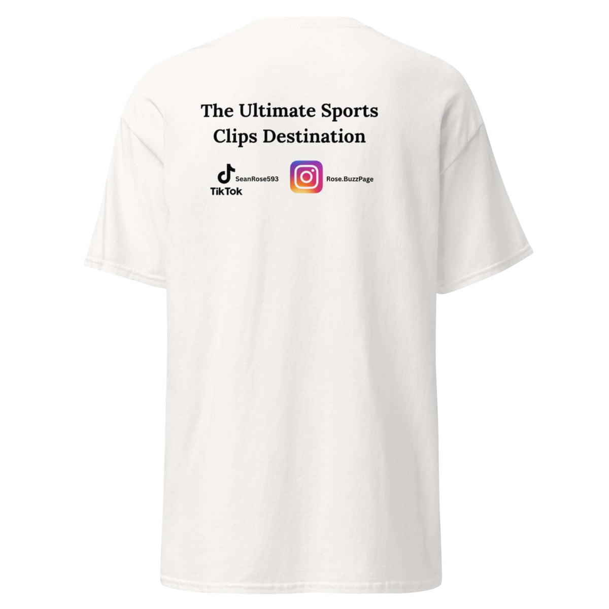 Unisex classic tee back view